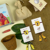 Plantable Rakhi For Brother With Planter, Manual With Roli (Yellow)